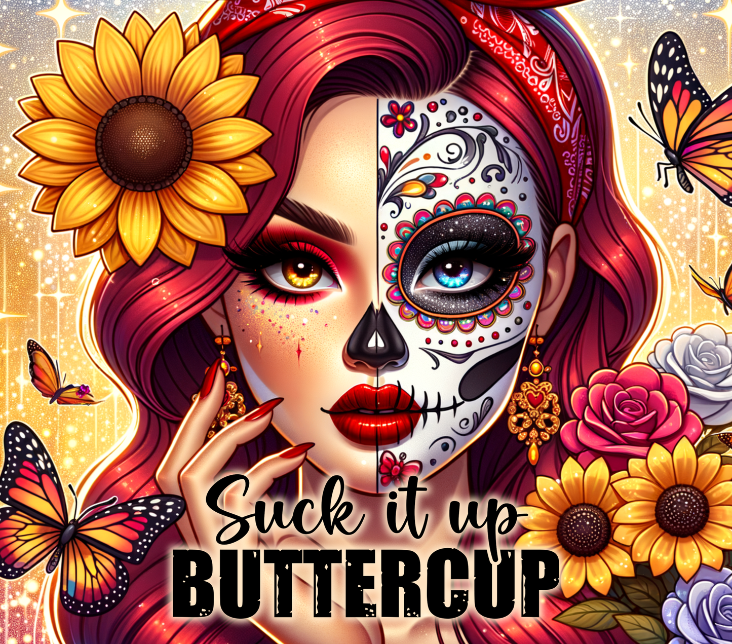 Suck It Up, Buttercup 20oz Skinny Tumbler