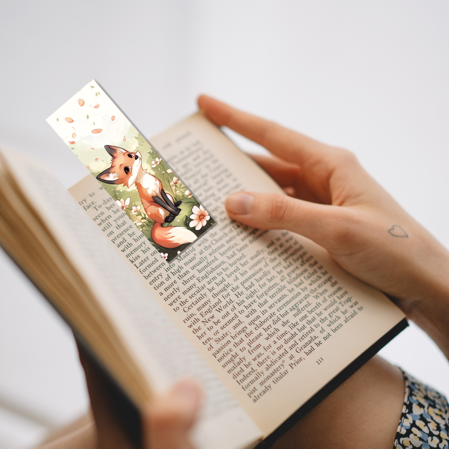 Friendly Fox Bookmark Set or Individual