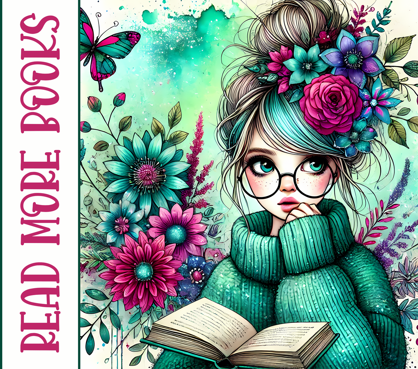 Read More Books 20oz Skinny Tumbler