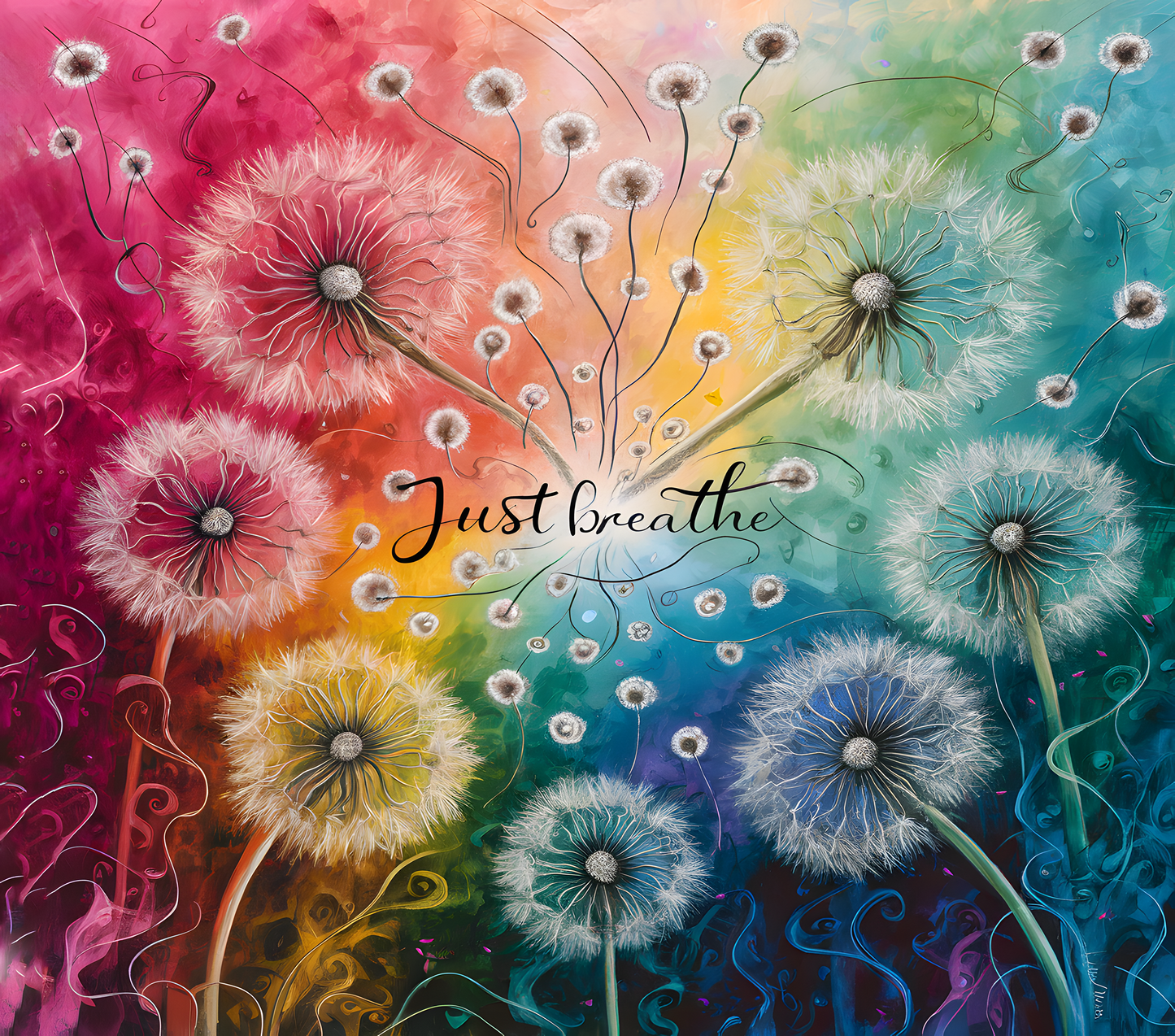 Just Breathe 20oz Skinny Tumbler