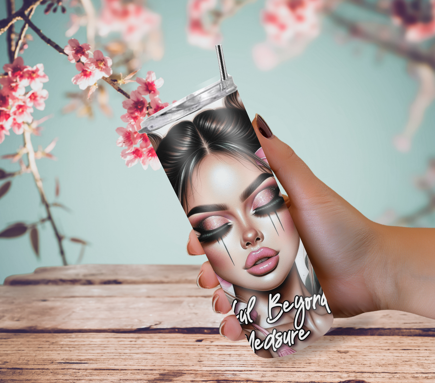 Powerful Beyond Measure 20oz Skinny Tumbler