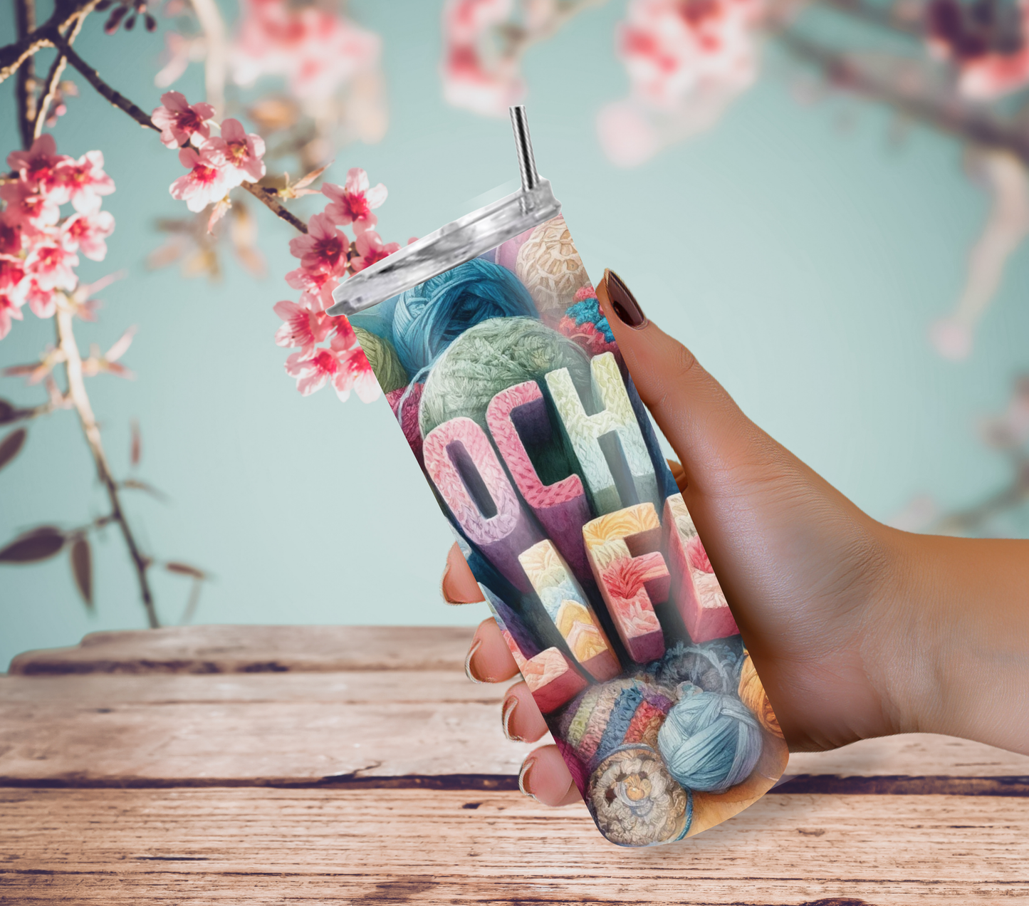 Crochet Life 20oz Skinny Tumbler