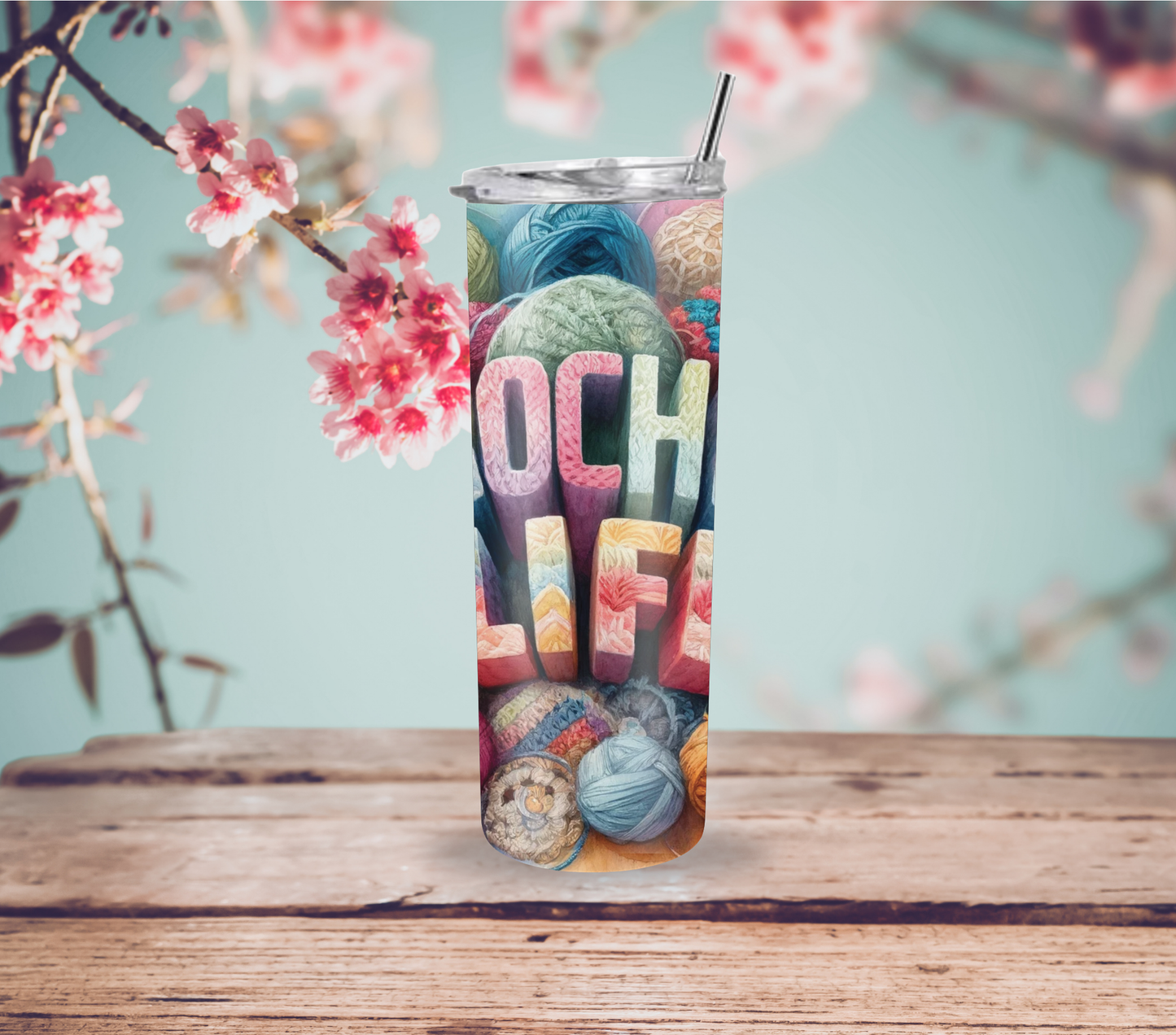 Crochet Life 20oz Skinny Tumbler