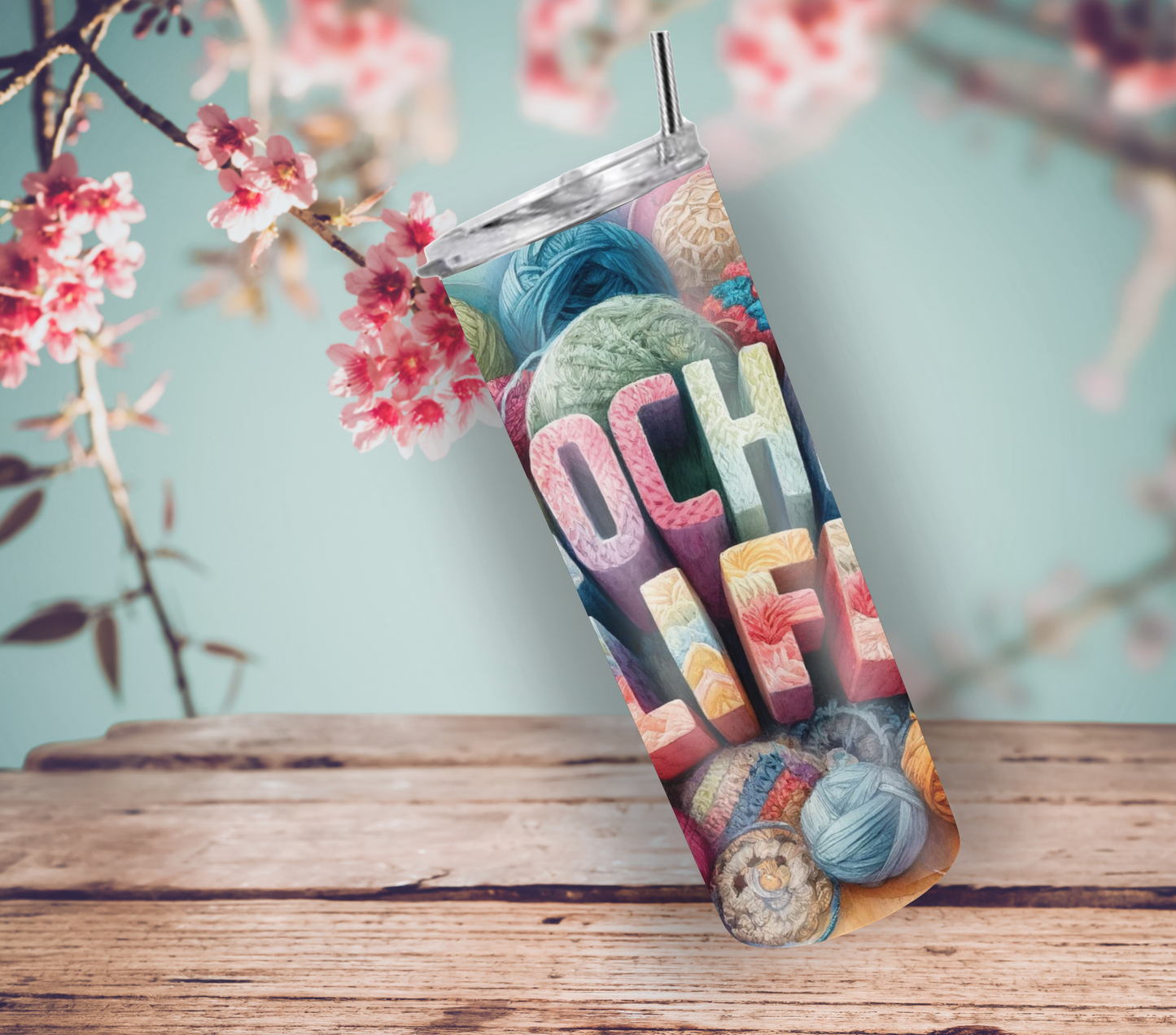 Crochet Life 20oz Skinny Tumbler