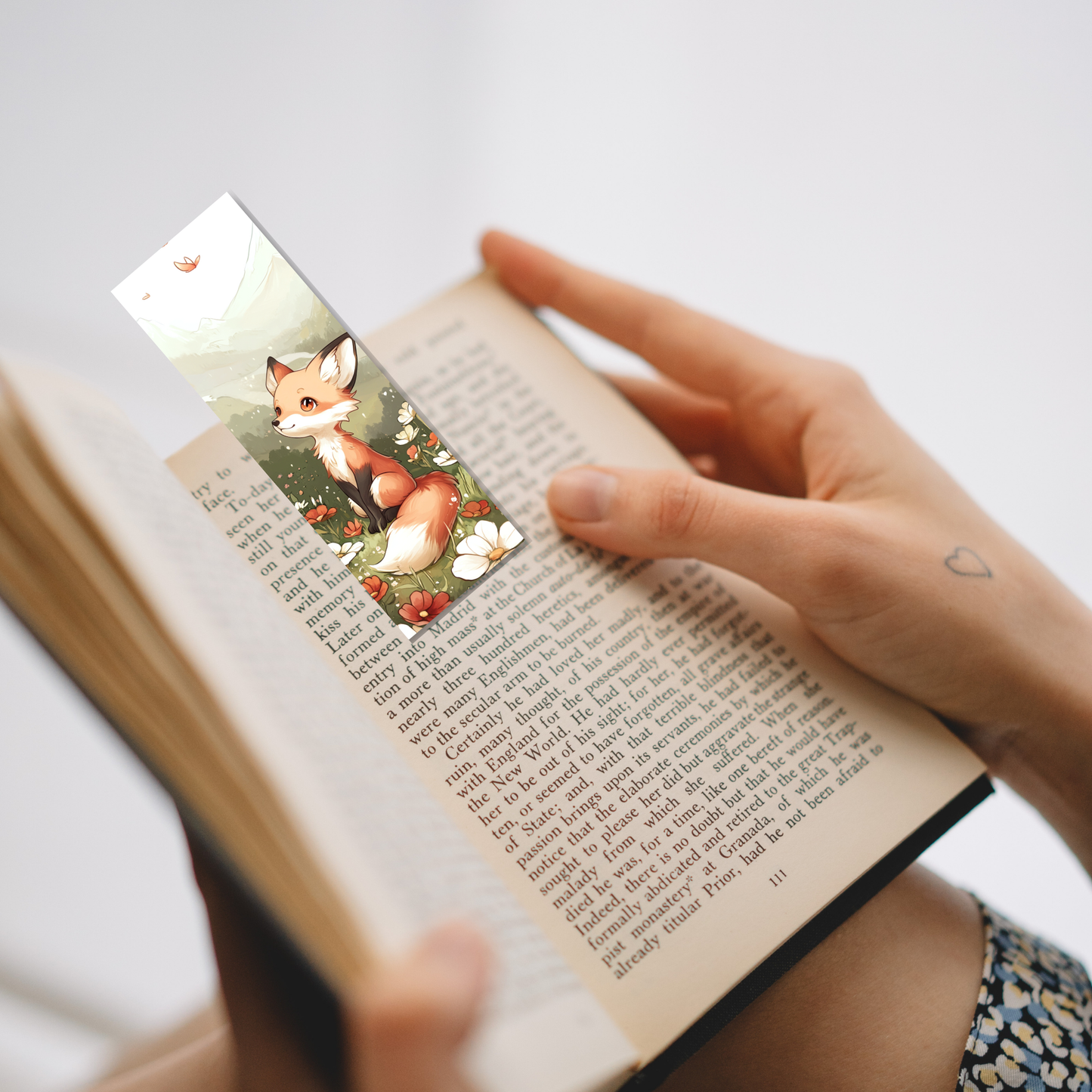 Friendly Fox Bookmark Set or Individual