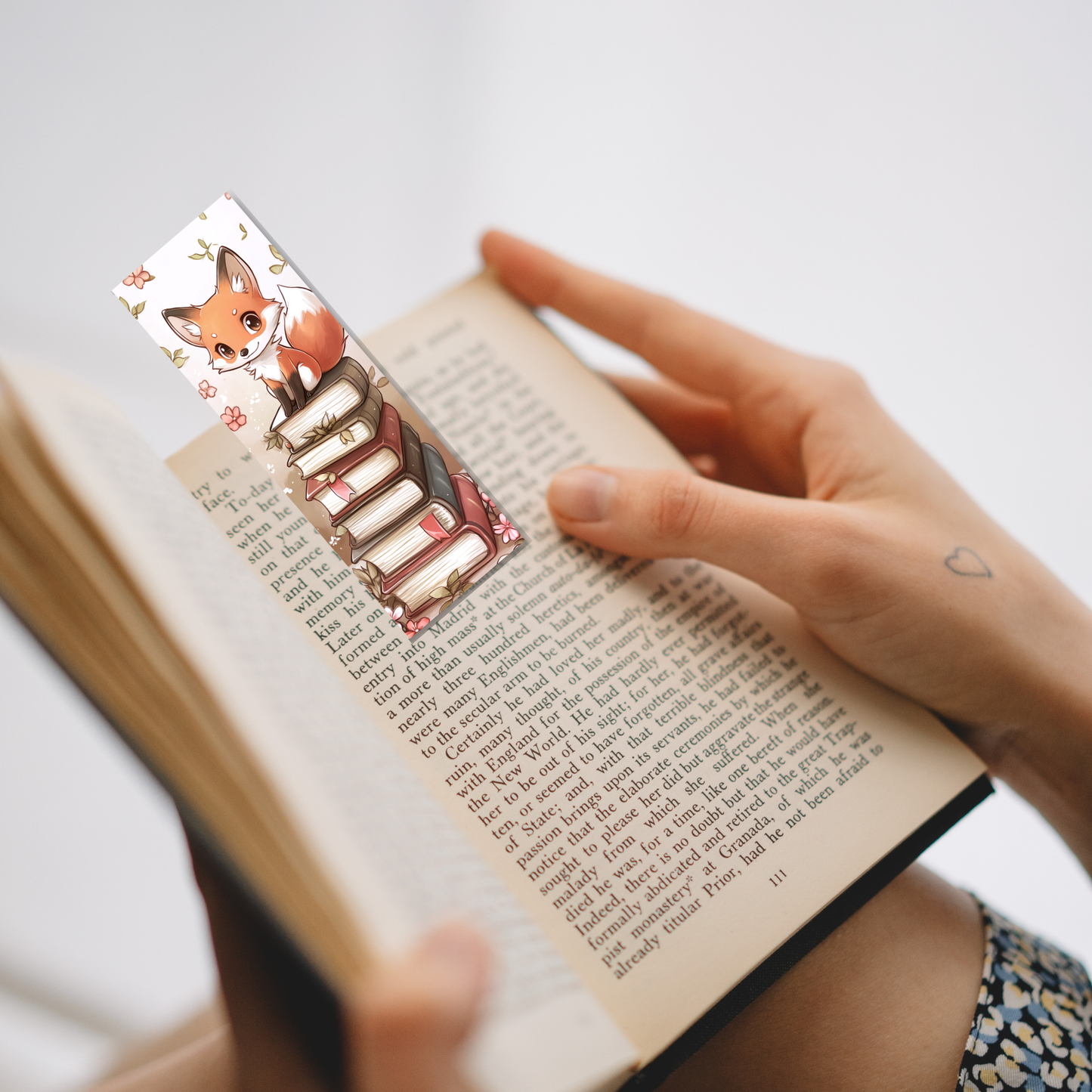 Friendly Fox Bookmark Set or Individual