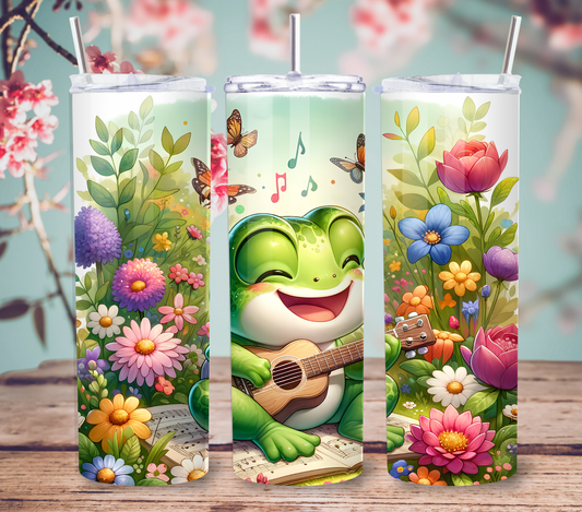 Banjo-Playing Frog 20oz Skinny Tumbler