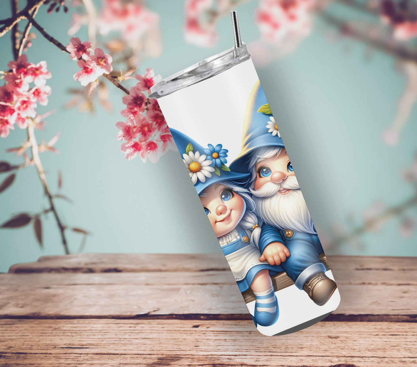 Gnome Couples 20oz Skinny Tumbler