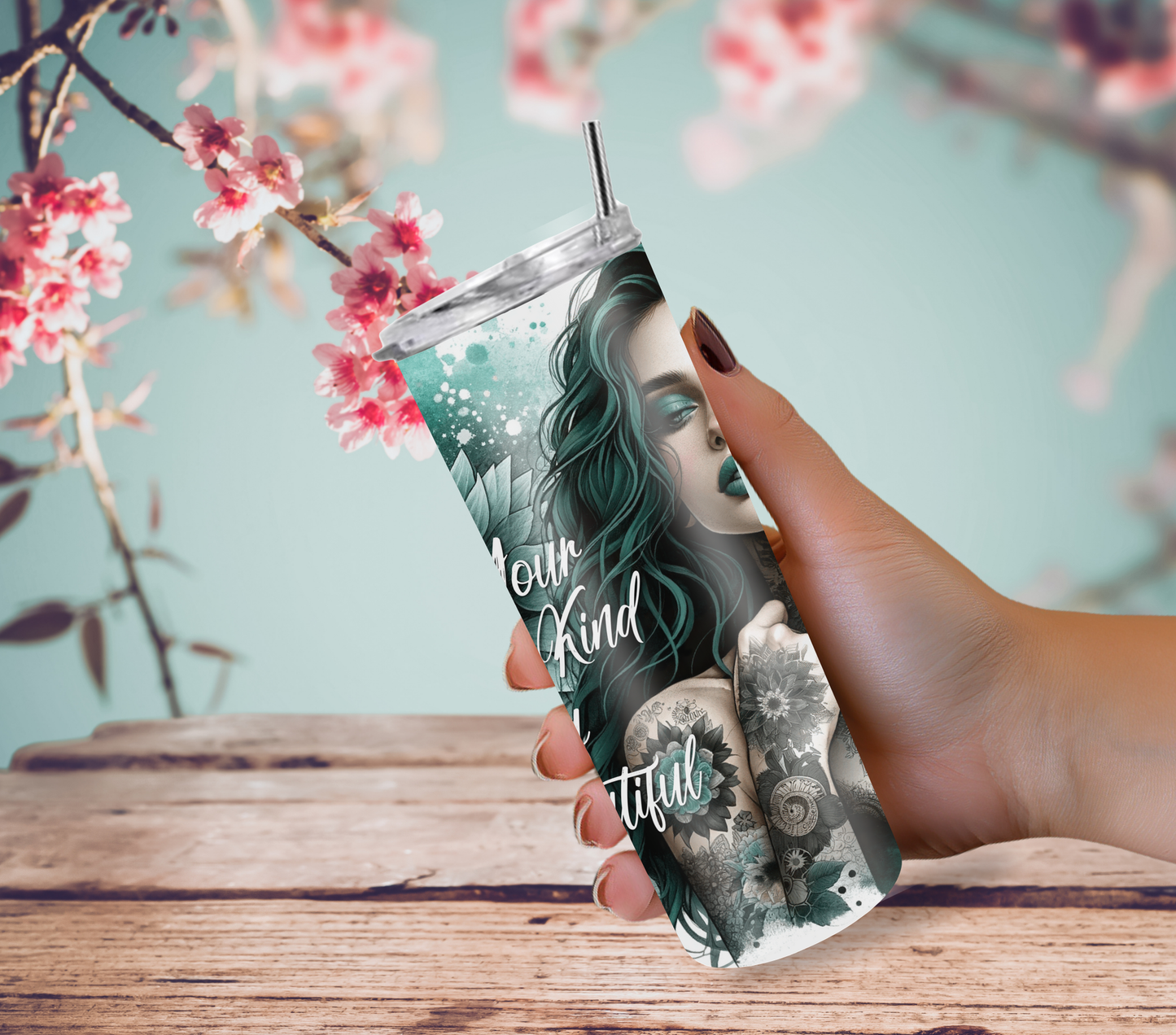 Be Your Own Kind of Beautiful 20oz Skinny Tumbler