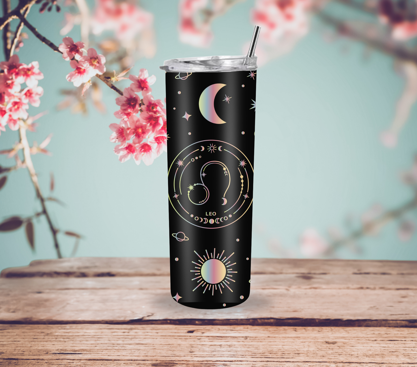 Leo 20oz Skinny Tumbler, Zodiac Tumbler