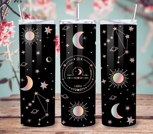 Libra 20oz Skinny Tumbler, Zodiac Tumbler
