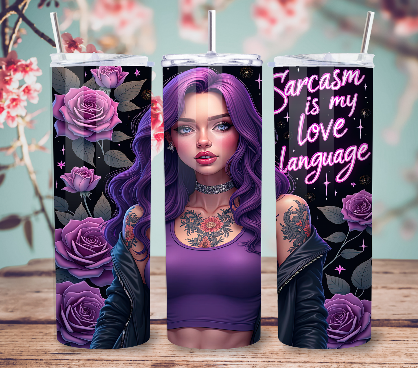 Sarcasm is my Love Language 20oz Skinny Tumbler