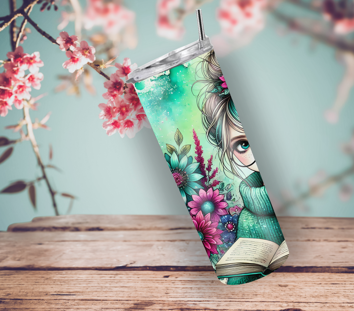 Read More Books 20oz Skinny Tumbler