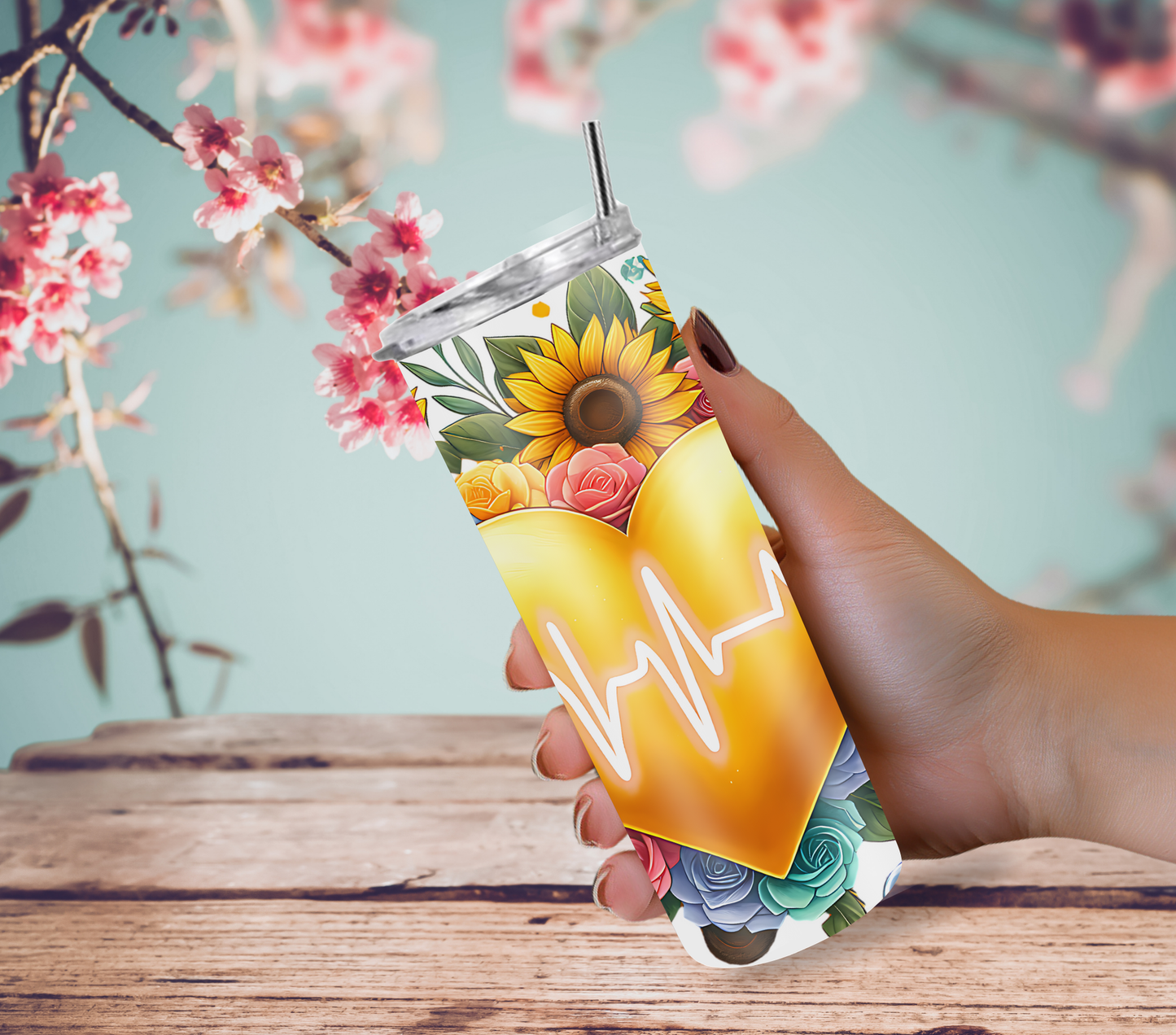 Nurses are the Heart of Healthcare 20oz Skinny Tumbler