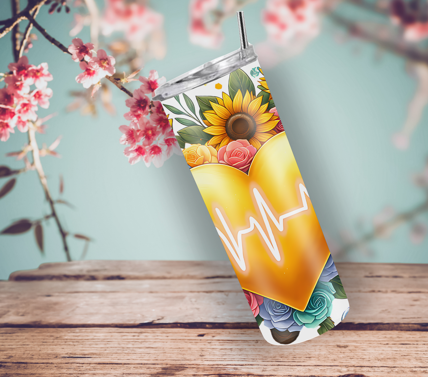 Nurses are the Heart of Healthcare 20oz Skinny Tumbler